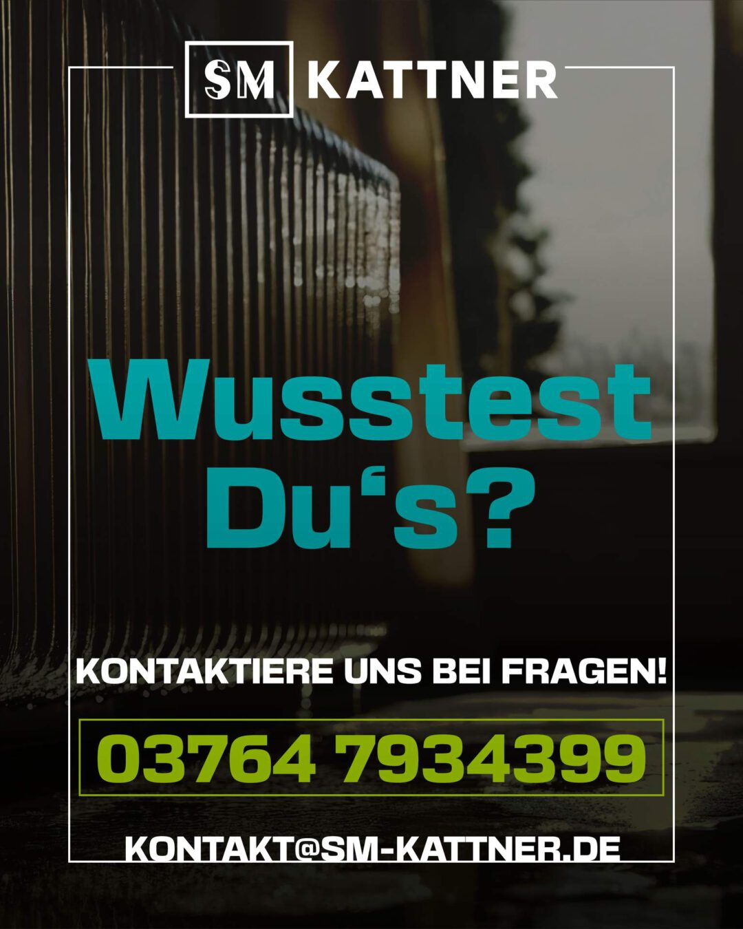 Wusstest du's?
Kontaktiere uns bei Fragen: 03764 7934399
