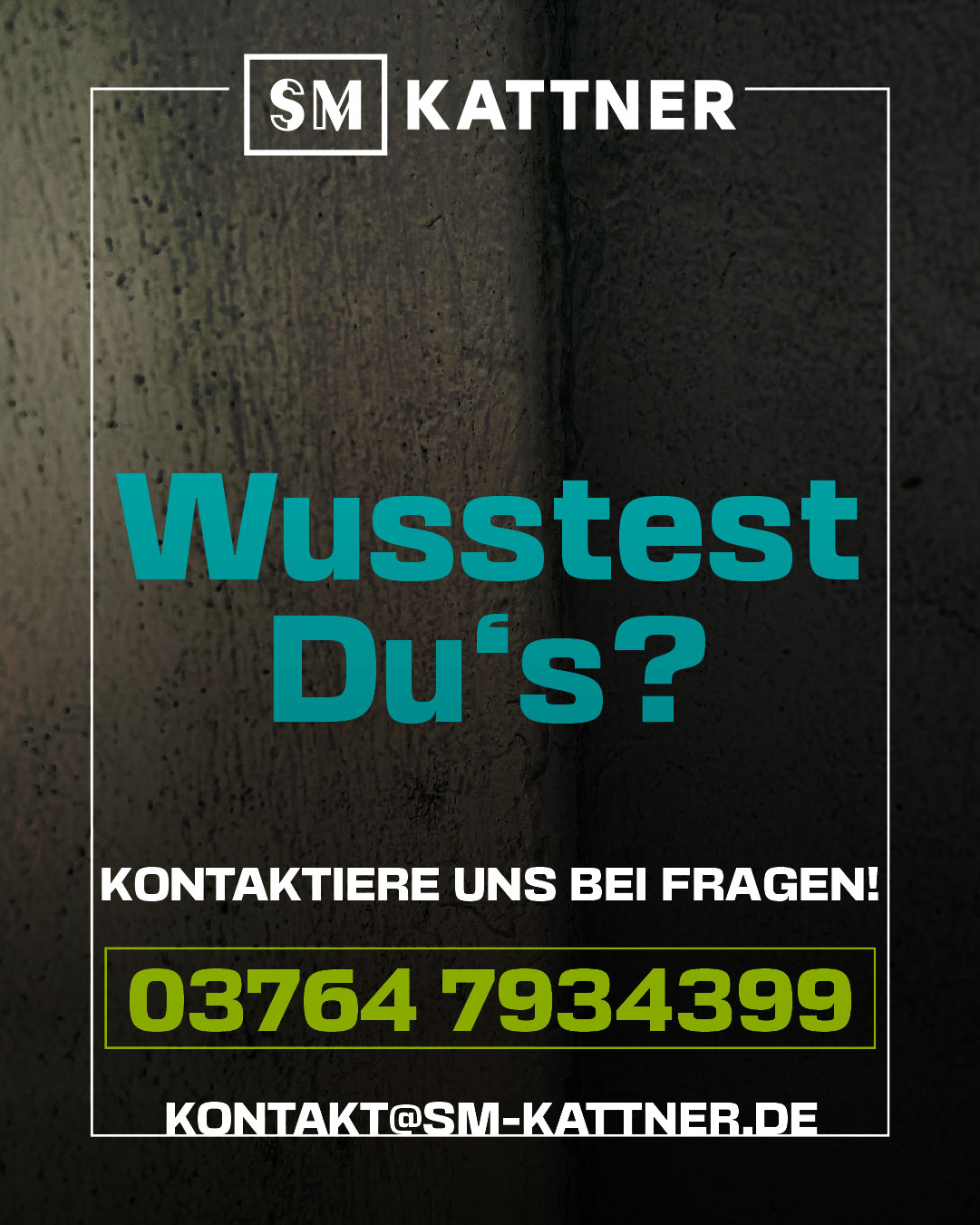 Wusstest du's?
Kontaktiere uns bei Fragen: 03764 7934399