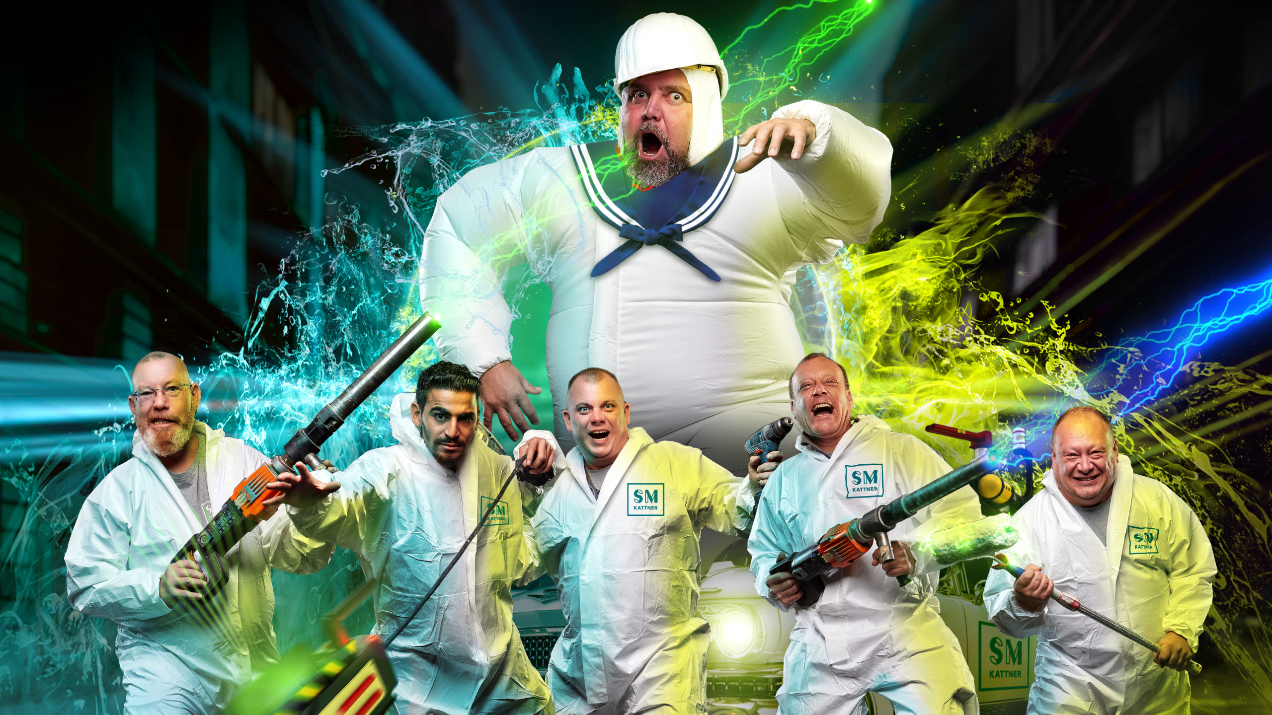 Teamvorstellung SM kattner in Form der Ghostbusters-Kampagne